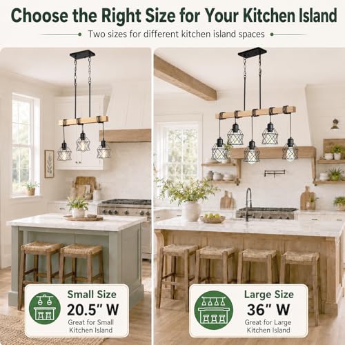 3 Light Farmhouse Kitchen Island Lighting (3-Light)
