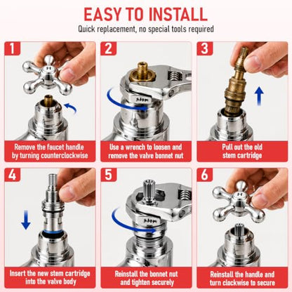 KSRPL941HC Hot & KSRPL941CC Cold Ceramic Disc Cartridge Compatible with Kingston Brass Faucets