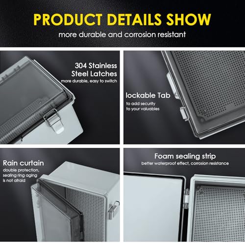 IP67 Waterproof Ventilated Electrical Box Enclosure Box