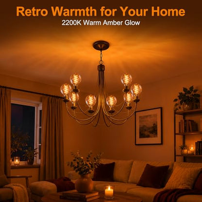 G80 Edison Bulbs Dimmable Vintage