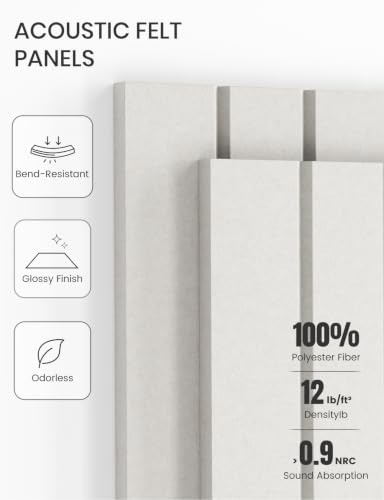 36" x 24" Large Felt Bulletin Board (Milky White / Fine-stripe 6-pack)
