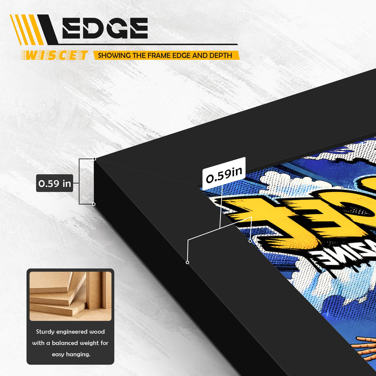 Comic Book Frame 10 Pack (Black / 6.75x10.25)