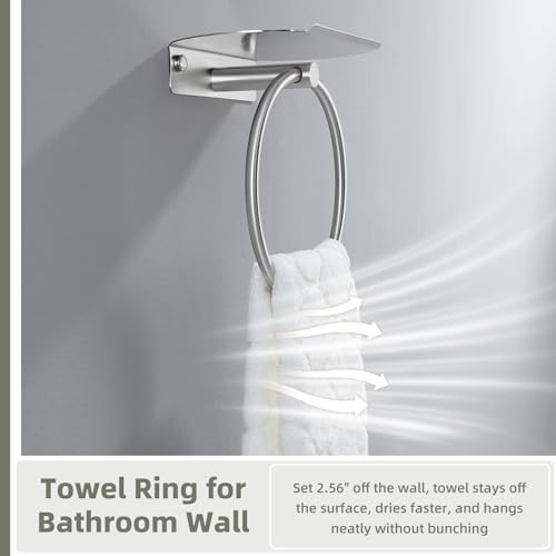 Towel Ring with Storage Shelf