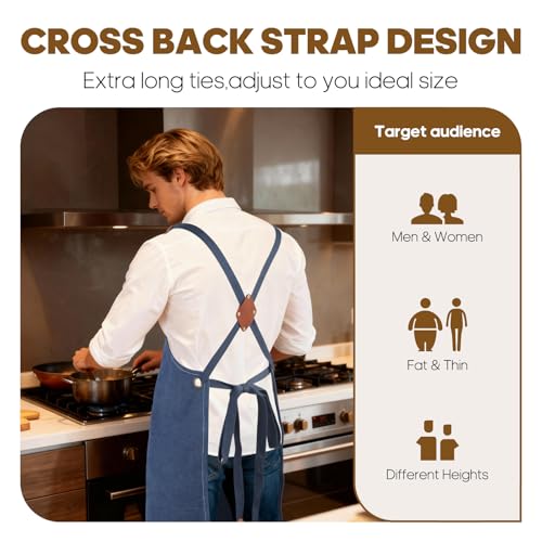 Aprons For Women Men With Large Pockets