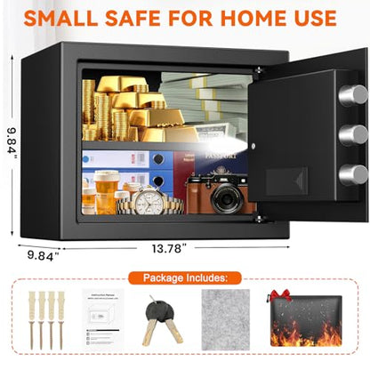 Large Home Safe Water and Fireproof with Digital Keypad Lock