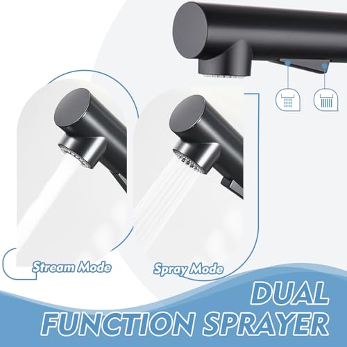Kitchen Faucet with Pull Down Sprayer Bar Faucets Single Hole