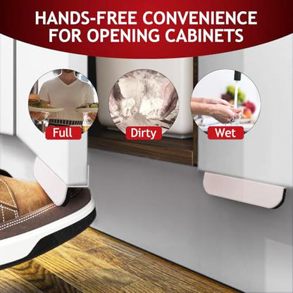 1 Pack Under Cabinet Foot Pull (White)