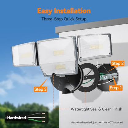 85W 10000LM Switch Controlled LED Security Lights