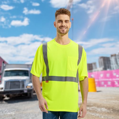 Hi Vis Short Sleeve Safety Shirts