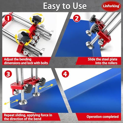 7in Sheet Metal Roller Bender (Red)