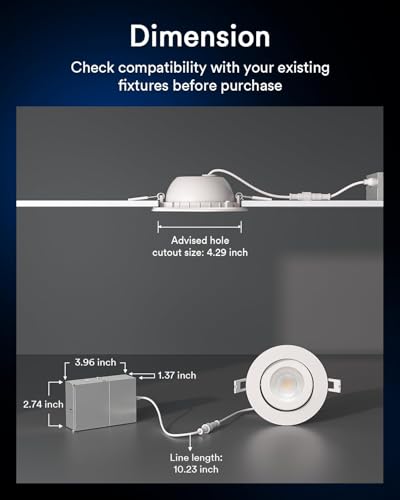 Smart Gimbal Recessed Lighting 4 Inch Pro