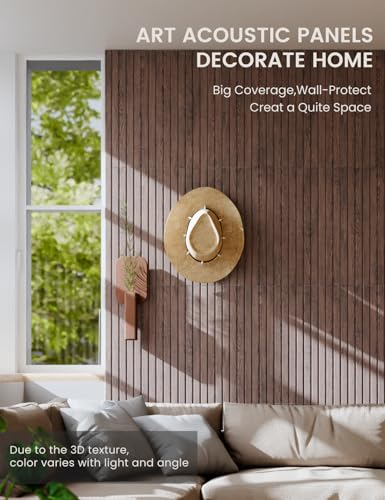 6 Pack Large Felt Bulletin Board (Walnut Slat / Fine-stripe 6-pack)