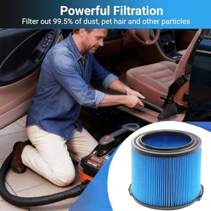 Replacement for VF3500 VF3700 Ridgid Shop Vac Filter for 3