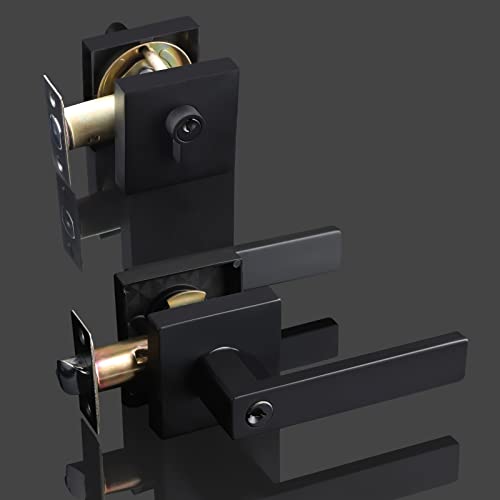 Deadbolt and Door Handle Set