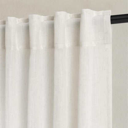 Natural Linen Curtains 90 Inches Long for Living Room 2 Panels (Natural / 52"W x 90"L (Pack of 2))