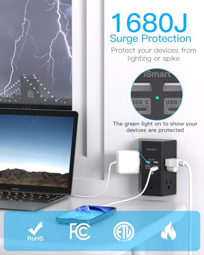 Surge Protector Wall Outlet Extender