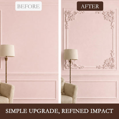 Corner Wall Molding (7.08", Rose Style)