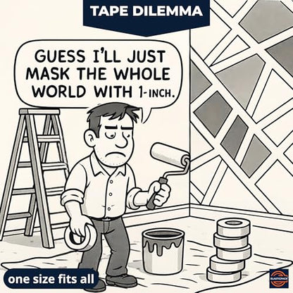 Painters Tape 2” & 1” Variety Pack