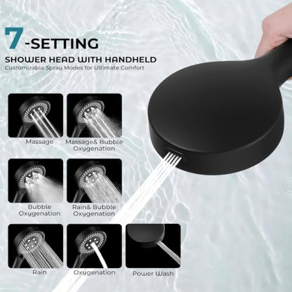 10 Inch Rainfall Shower Head with Handheld Combo