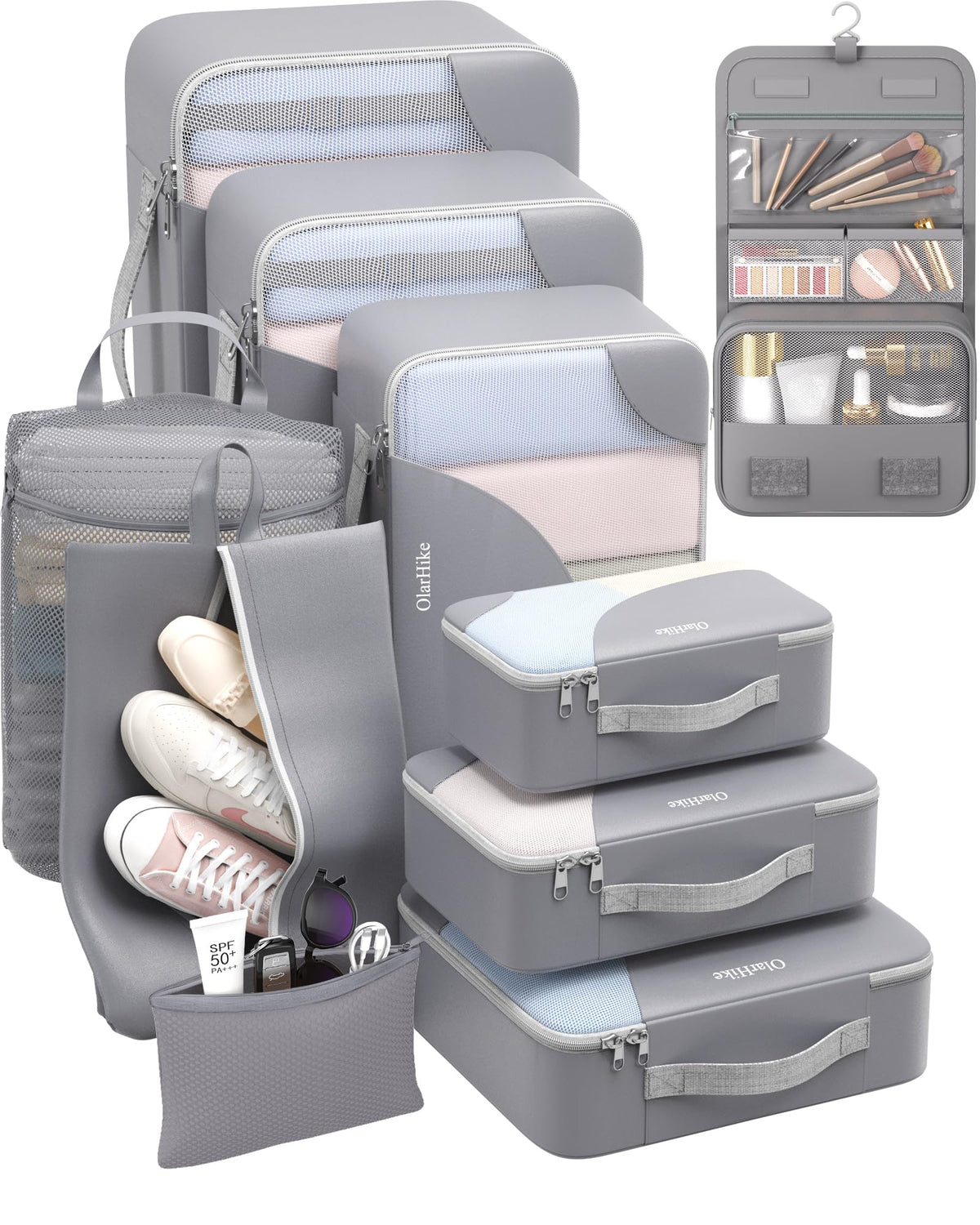 Packing Cubes for Travel (04 Gray)