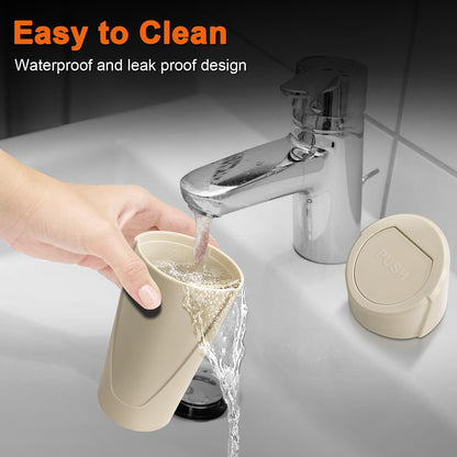 Car Trash Can (Beige / Round)