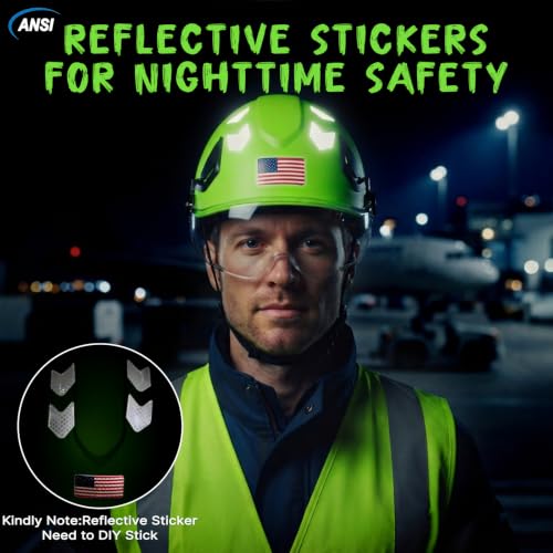 Type 2 Hard Hat with Clear Visor and Chin Strap (Green Hard Hat with Visor)
