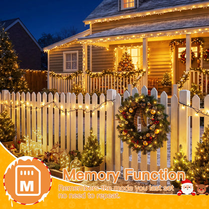 500 LED Christmas Lights Outdoor (Warm White / 500 LED)