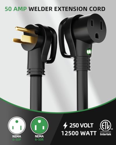6 AWG 250V SOOW Welder Extension Cord