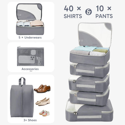 Packing Cubes for Travel (04 Gray)