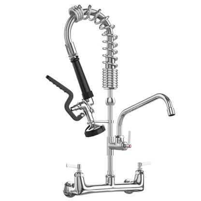 Commercial Faucet with Sprayer for Kitchen Staff