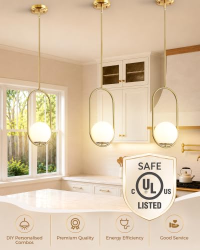 Pendant Lights Kitchen Island (Gold(2026 Upgraded Version) / 2 Pack)
