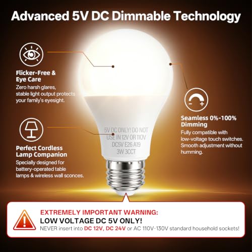 5V E26 LED Bulb