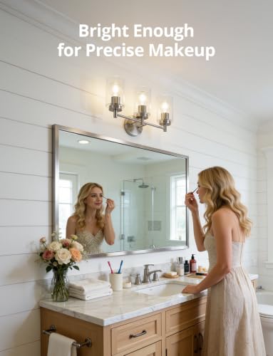 3 Light Vanity Lights for Bathroom Over Mirror