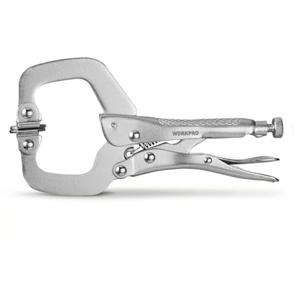 Locking C Clamp with Swivel Pads