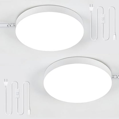 2 Pack LED Plug in Ceiling Light Fixture