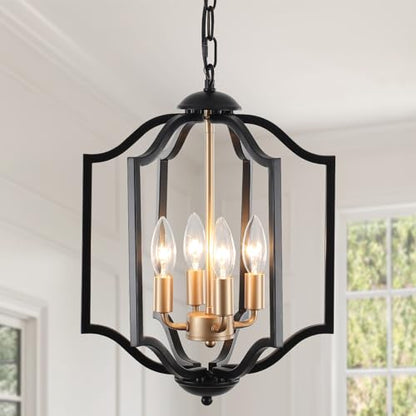Black Chandelier Light Fixture