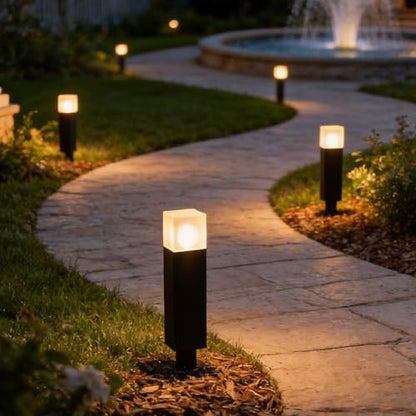 Low Voltage Pathway Lights Landscape Lighting Path Light with Replacement Bulb 1.2W 80 Lumens 2700K Outdoor Lights