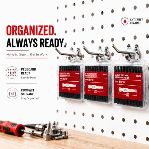 50 PCS 2" Torx Bit Set Impact Magnetic Torx Screwdriver Set
