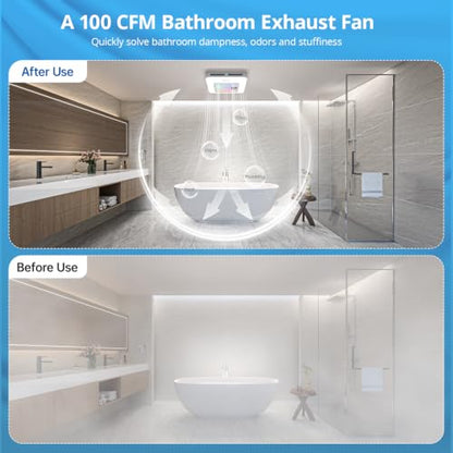 Bathroom Exhaust Fan with Bluetooth Speaker