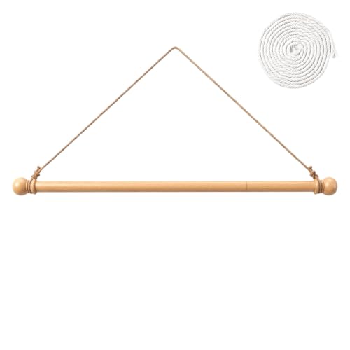 Adjustable Wooden Poster Hanger for Fabric Wall Decor