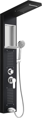 Shower Panel Tower System with Handheld Sprayer