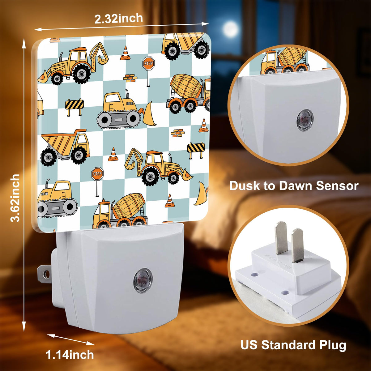 Night Lights Plug into Wall (Grid Excavator)