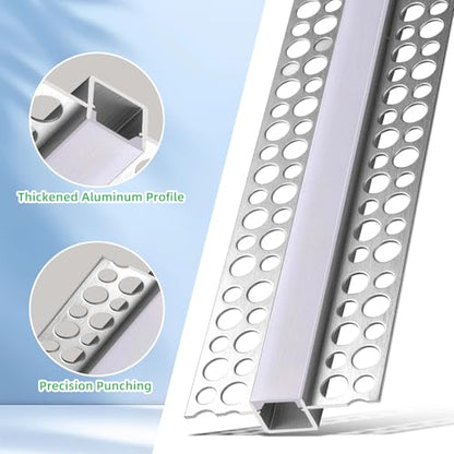 Plaster in Recessed Drywall LED Channel Bendable LED Aluminum Profile Track for Custom LED Strip Lighting