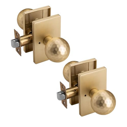 White Interior Door Knob for Privacy Bath & Bedroom