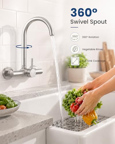 Wall Mount Kitchen Faucet