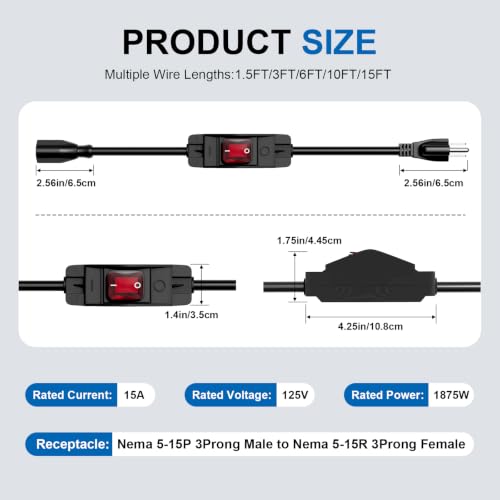 Extension Cord with Switch