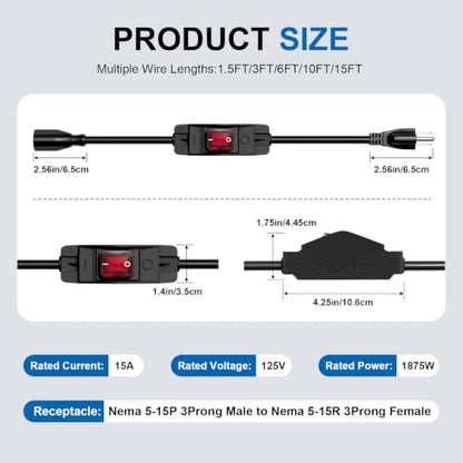 Extension Cord with Switch