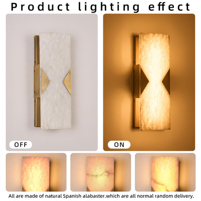 Alabaster Wall Sconce (Bronze 1Pack)