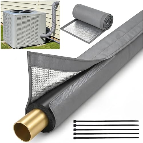 HVAC Pipe Insulation Cover 72"x10.2" AC Line Set Sleeve