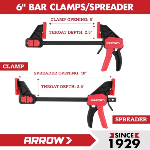 ARROW Bar Clamps for Woodworking Gluing Crafts DIY